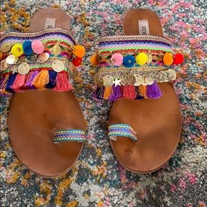 Colorful, jingly, Steve Madden Sandals